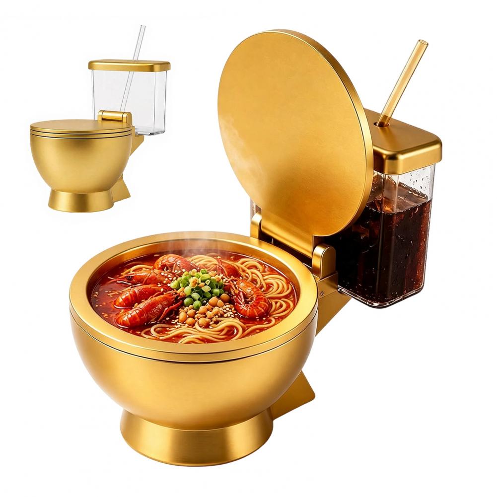 Dim Sum Basket - طقم وعاء رامن على شكل مرحاض،